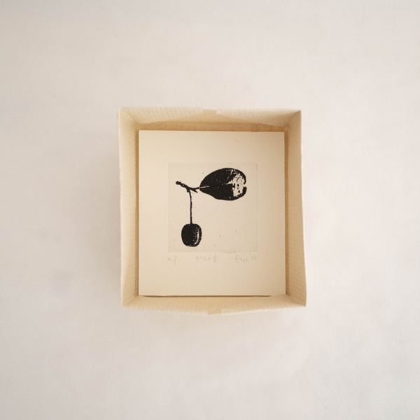 2025年9月版画ゆうびんno.35 グミの実２